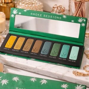 Melt Cosmetics Smoke Sessions Palette Green Eyeshadow Weed Theme NIB-Unopened